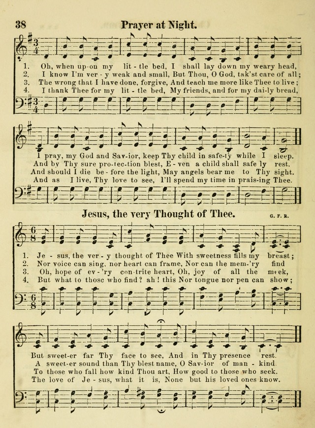 The Welcome: a book of hymns, songs and lessons for the children of the New Church (3rd ed.) page 38