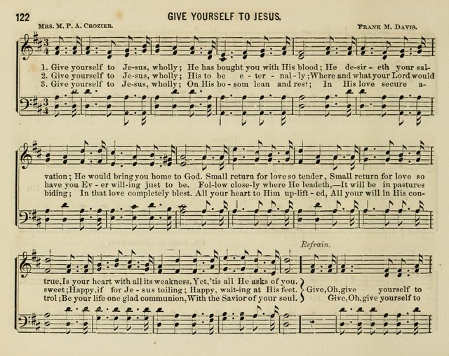 The Welcome: a collection of songs, hymns, chants, anthems and choruses,for the Sabbath school and home sircle page 122