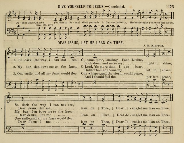 The Welcome: a collection of songs, hymns, chants, anthems and choruses,for the Sabbath school and home sircle page 123