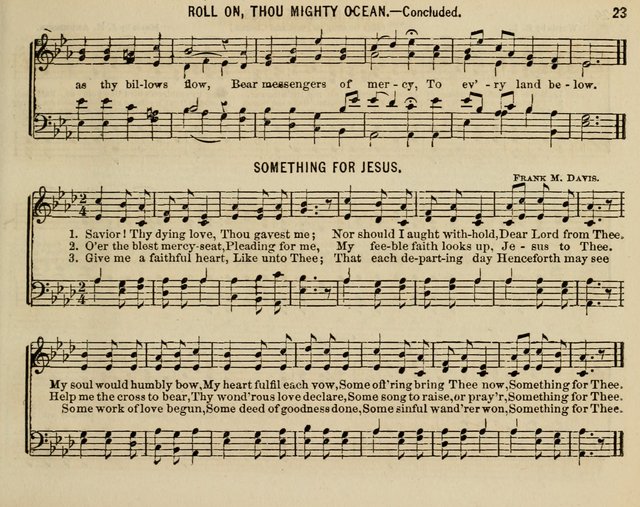 The Welcome: a collection of songs, hymns, chants, anthems and choruses,for the Sabbath school and home sircle page 23