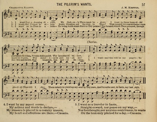 The Welcome: a collection of songs, hymns, chants, anthems and choruses,for the Sabbath school and home sircle page 57