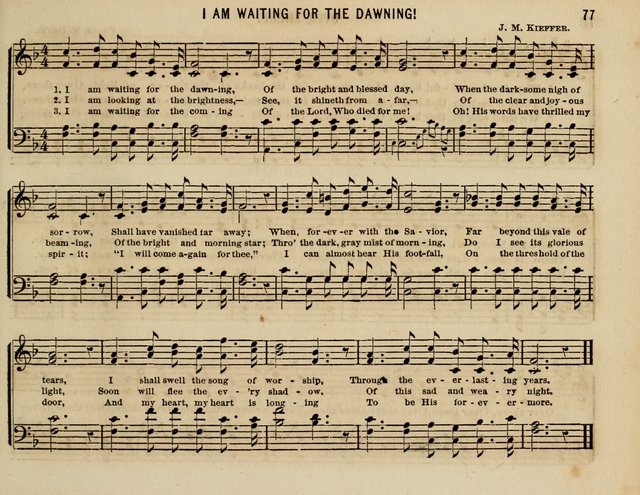 The Welcome: a collection of songs, hymns, chants, anthems and choruses,for the Sabbath school and home sircle page 77