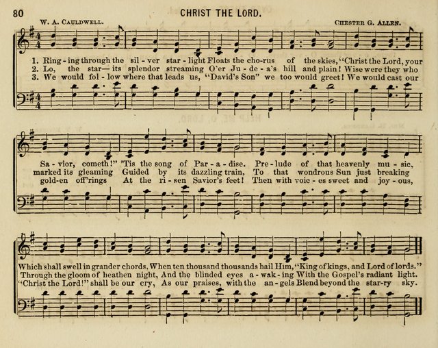 The Welcome: a collection of songs, hymns, chants, anthems and choruses,for the Sabbath school and home sircle page 80