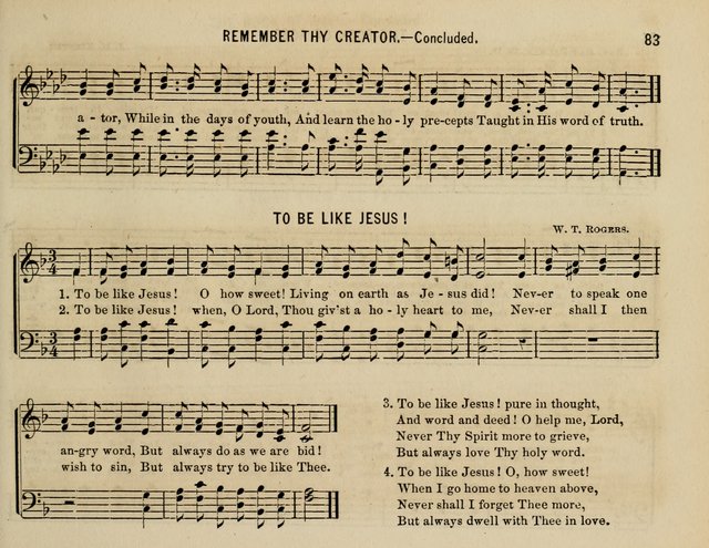 The Welcome: a collection of songs, hymns, chants, anthems and choruses,for the Sabbath school and home sircle page 83