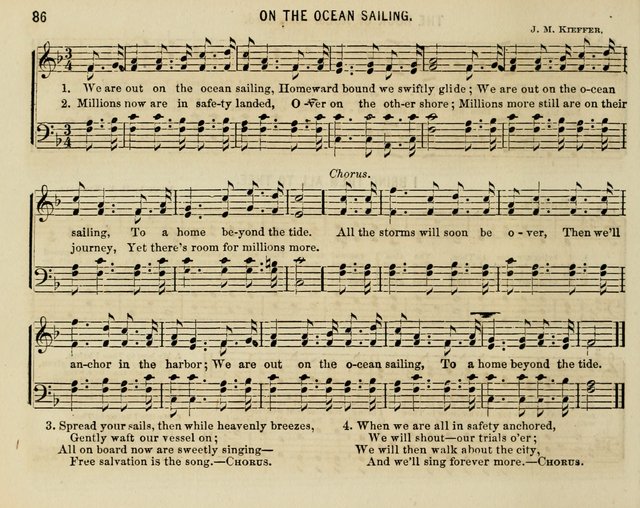 The Welcome: a collection of songs, hymns, chants, anthems and choruses,for the Sabbath school and home sircle page 86