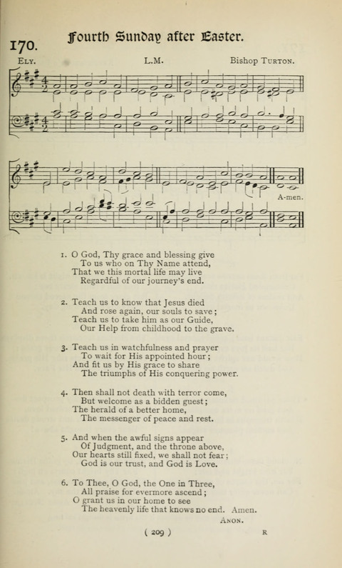 The Westminster Abbey Hymn-Book: compiled under the authority of the dean of Westminster page 209