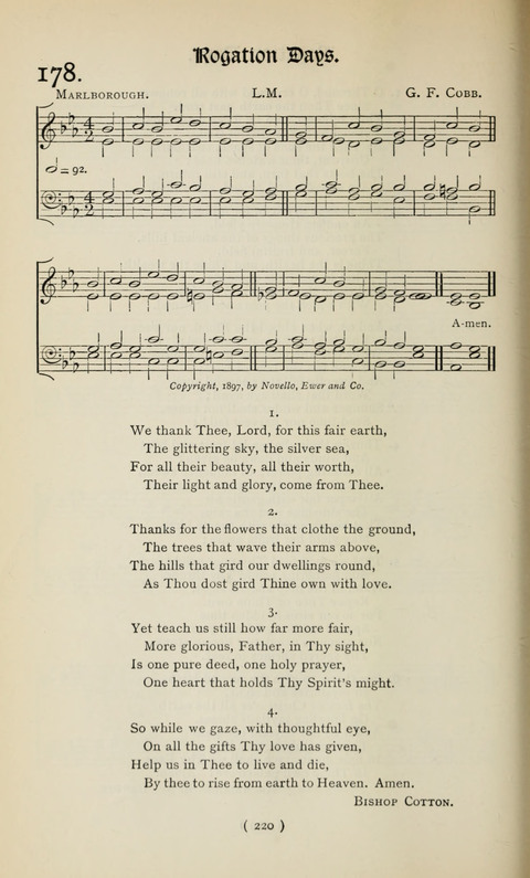 The Westminster Abbey Hymn-Book: compiled under the authority of the dean of Westminster page 220