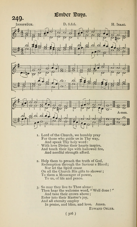 The Westminster Abbey Hymn-Book: compiled under the authority of the dean of Westminster page 306