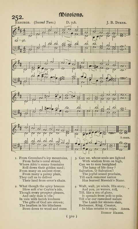 The Westminster Abbey Hymn-Book: compiled under the authority of the dean of Westminster page 310