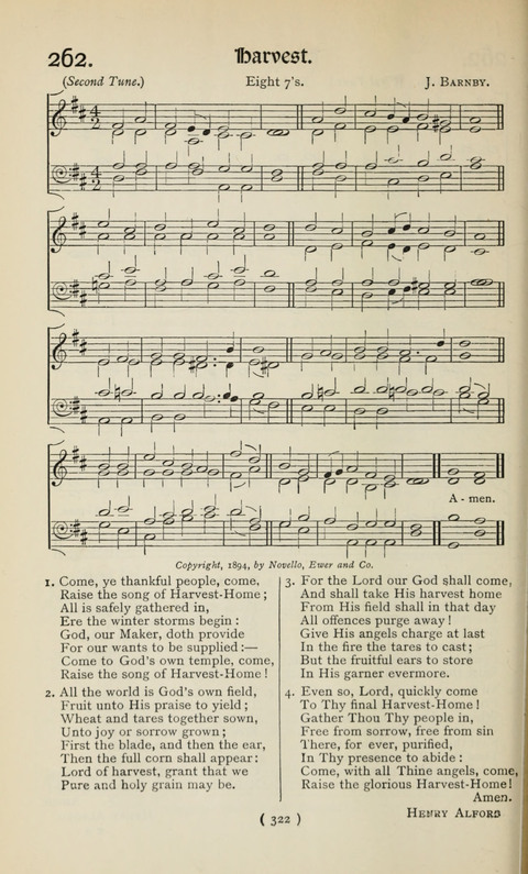 The Westminster Abbey Hymn-Book: compiled under the authority of the dean of Westminster page 322