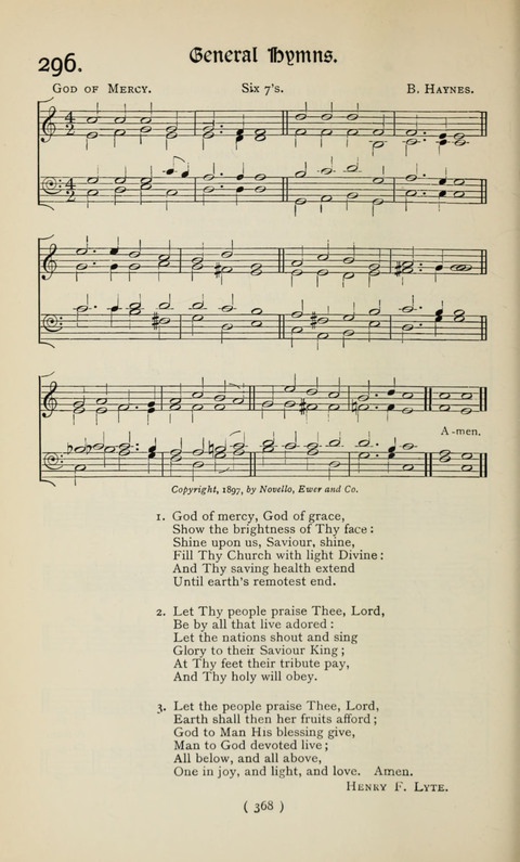 The Westminster Abbey Hymn-Book: compiled under the authority of the dean of Westminster page 368