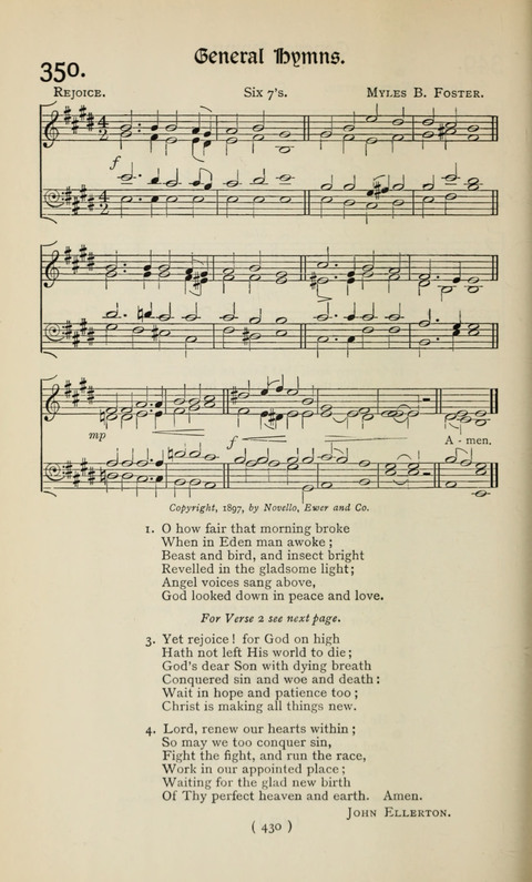 The Westminster Abbey Hymn-Book: compiled under the authority of the dean of Westminster page 430