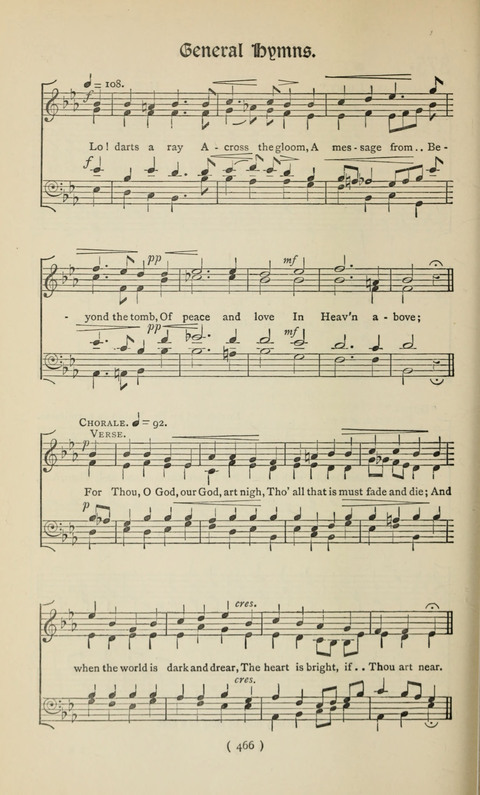 The Westminster Abbey Hymn-Book: compiled under the authority of the dean of Westminster page 466