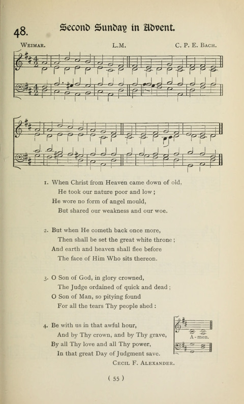 The Westminster Abbey Hymn-Book: compiled under the authority of the dean of Westminster page 55