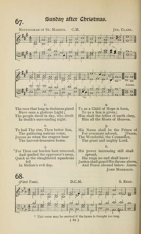 The Westminster Abbey Hymn-Book: compiled under the authority of the dean of Westminster page 82