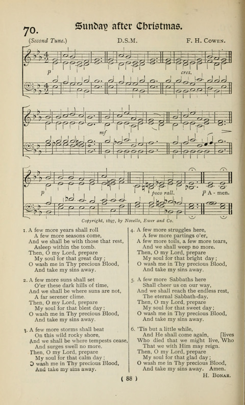 The Westminster Abbey Hymn-Book: compiled under the authority of the dean of Westminster page 88