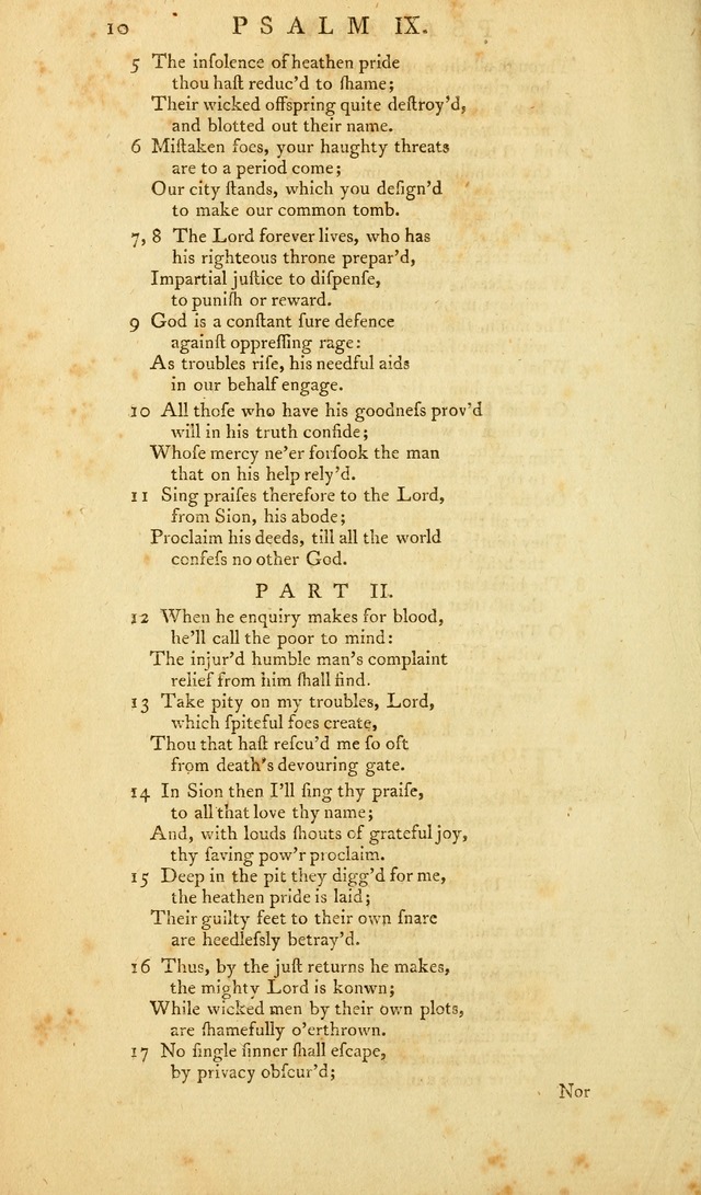 The Whole Book of Psalms: in metre; with hymns suited to the feasts and fasts of the church, and other occasions of public worship page 10