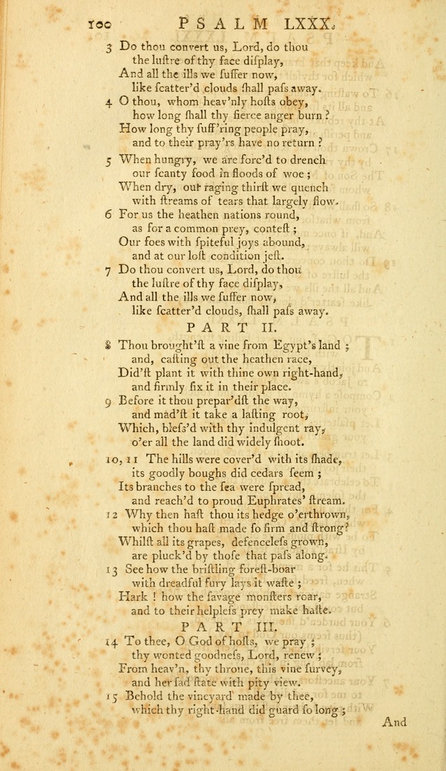 The Whole Book of Psalms: in metre; with hymns suited to the feasts and fasts of the church, and other occasions of public worship page 100