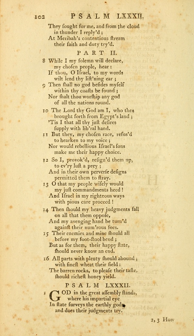 The Whole Book of Psalms: in metre; with hymns suited to the feasts and fasts of the church, and other occasions of public worship page 102