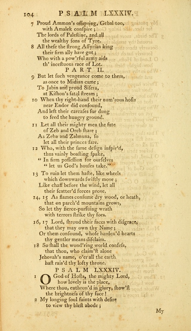 The Whole Book of Psalms: in metre; with hymns suited to the feasts and fasts of the church, and other occasions of public worship page 104