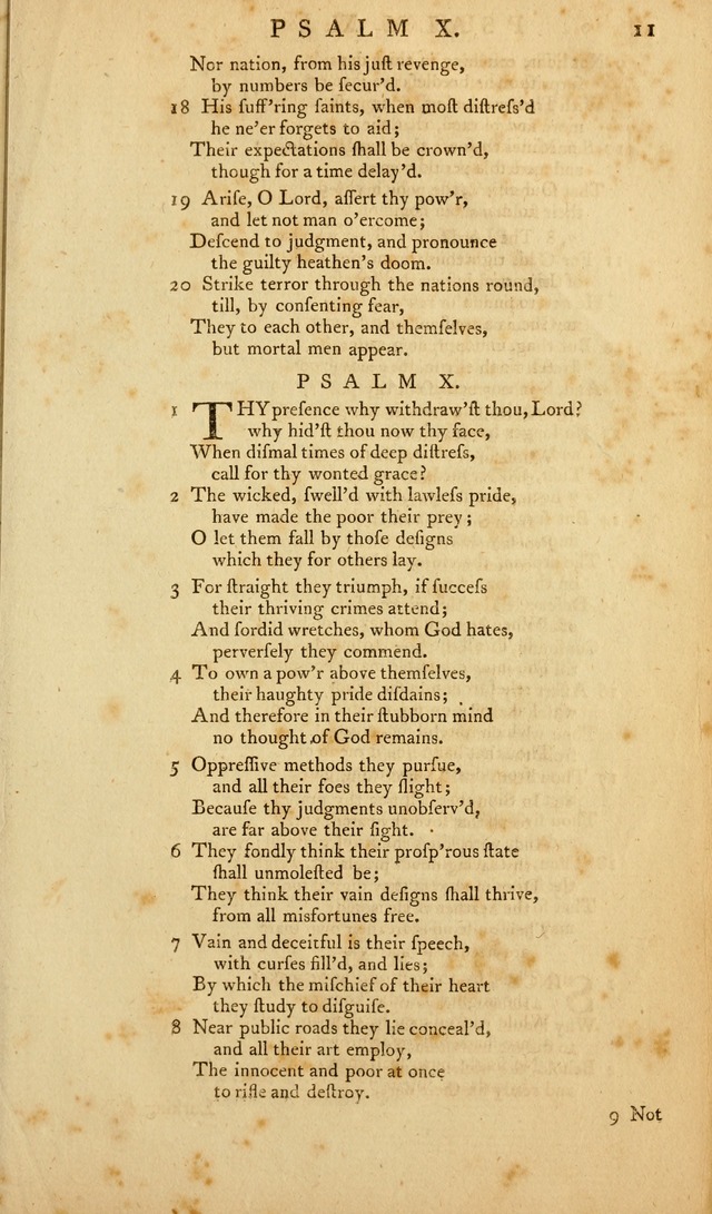 The Whole Book of Psalms: in metre; with hymns suited to the feasts and fasts of the church, and other occasions of public worship page 11