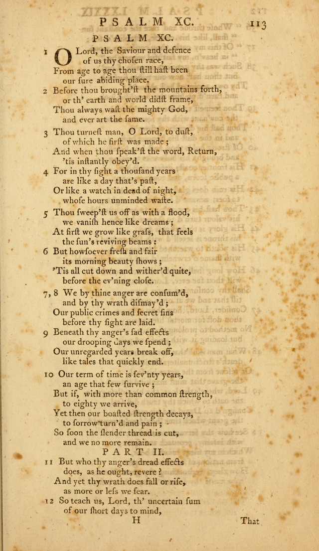 The Whole Book of Psalms: in metre; with hymns suited to the feasts and fasts of the church, and other occasions of public worship page 113