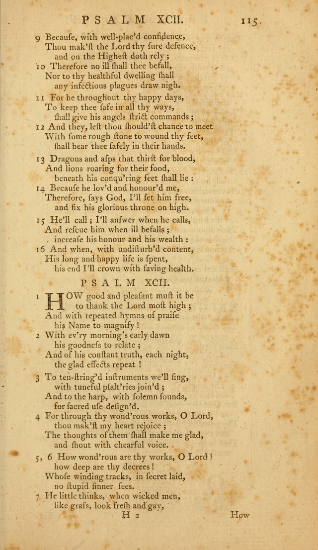 The Whole Book of Psalms: in metre; with hymns suited to the feasts and fasts of the church, and other occasions of public worship page 115