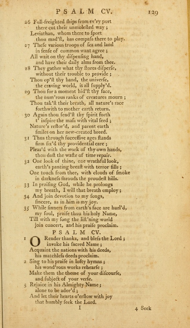 The Whole Book of Psalms: in metre; with hymns suited to the feasts and fasts of the church, and other occasions of public worship page 129