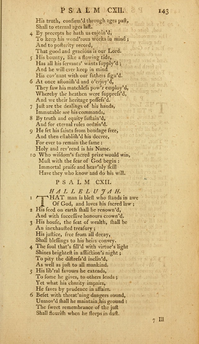 The Whole Book of Psalms: in metre; with hymns suited to the feasts and fasts of the church, and other occasions of public worship page 143