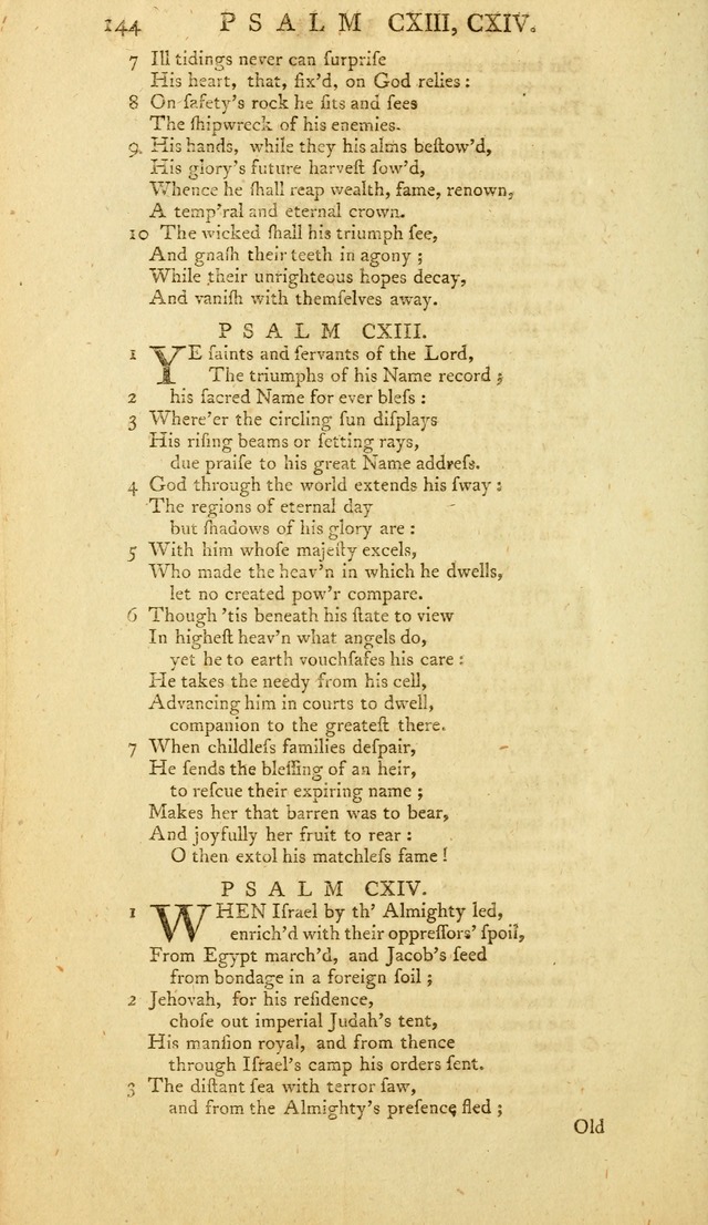 The Whole Book of Psalms: in metre; with hymns suited to the feasts and fasts of the church, and other occasions of public worship page 144