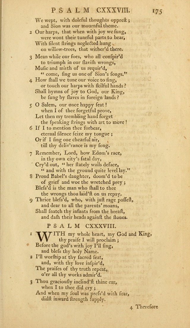 The Whole Book of Psalms: in metre; with hymns suited to the feasts and fasts of the church, and other occasions of public worship page 175