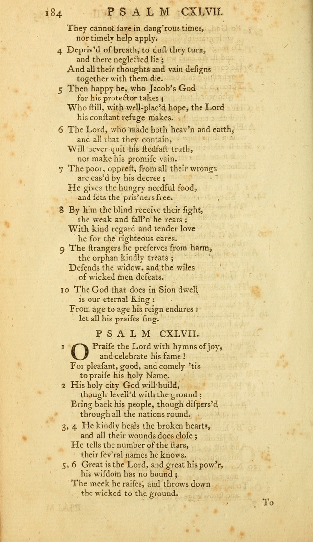 The Whole Book of Psalms: in metre; with hymns suited to the feasts and fasts of the church, and other occasions of public worship page 184