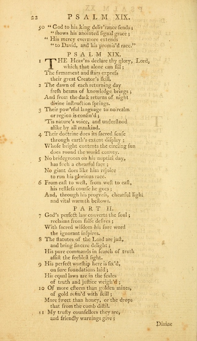 The Whole Book of Psalms: in metre; with hymns suited to the feasts and fasts of the church, and other occasions of public worship page 22