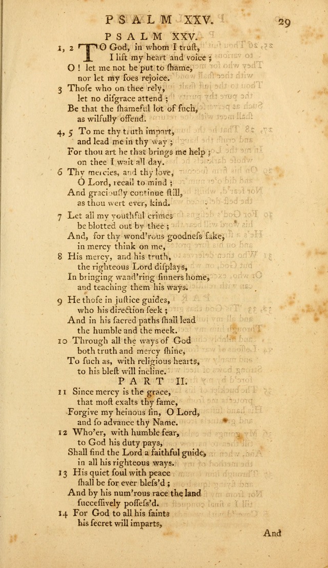 The Whole Book of Psalms: in metre; with hymns suited to the feasts and fasts of the church, and other occasions of public worship page 29