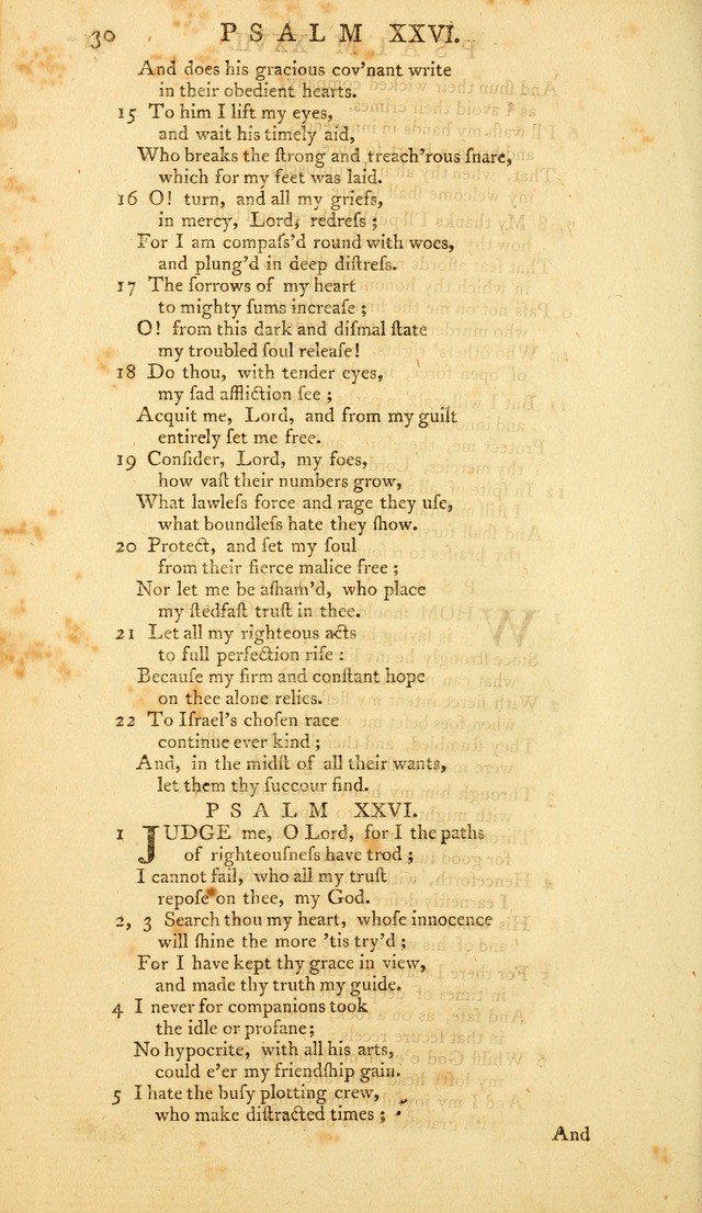 The Whole Book of Psalms: in metre; with hymns suited to the feasts and fasts of the church, and other occasions of public worship page 30