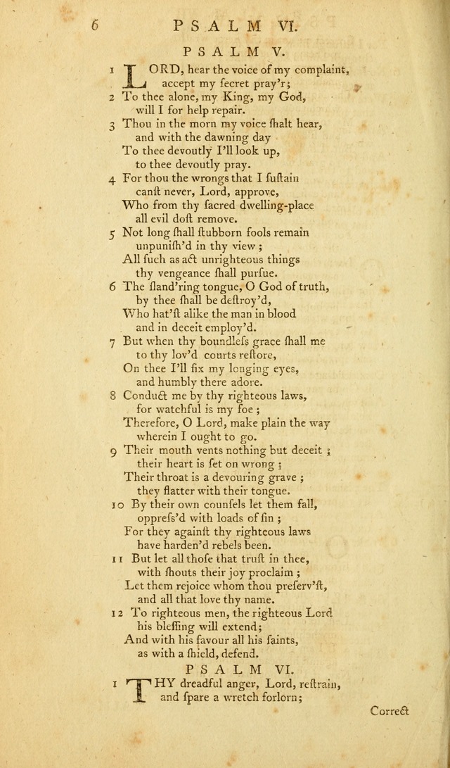 The Whole Book of Psalms: in metre; with hymns suited to the feasts and fasts of the church, and other occasions of public worship page 6