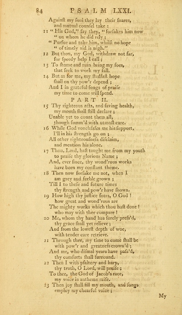 The Whole Book of Psalms: in metre; with hymns suited to the feasts and fasts of the church, and other occasions of public worship page 84