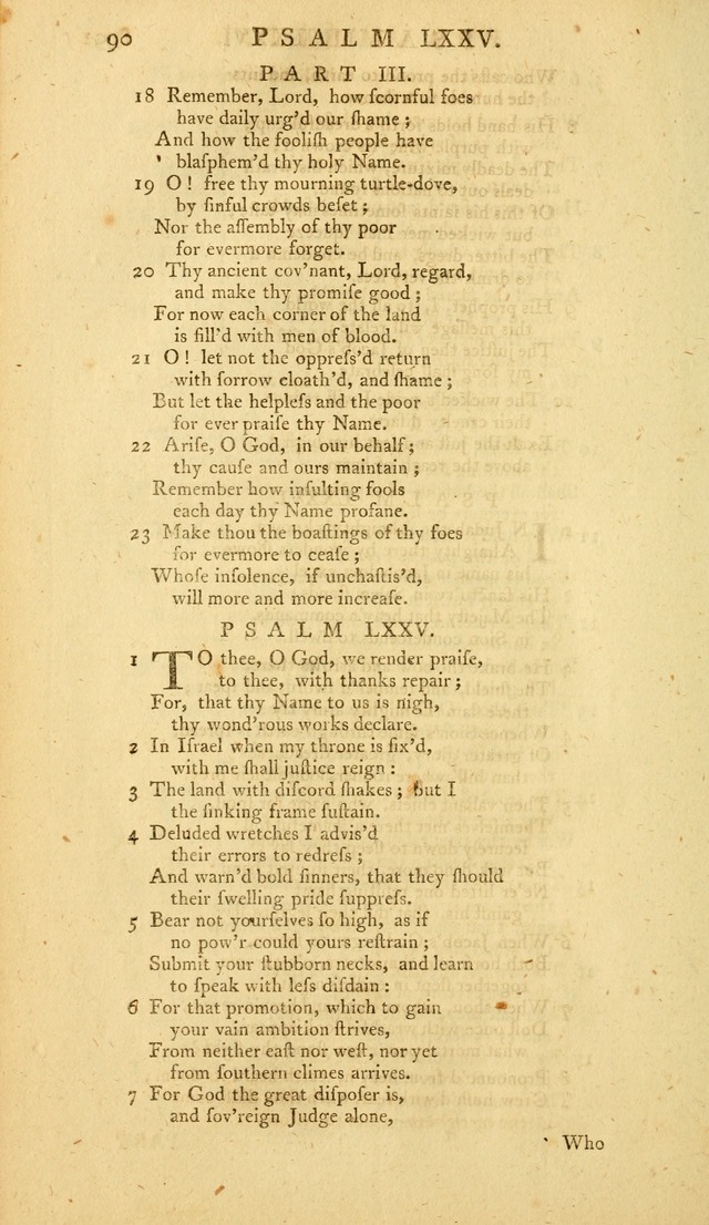 The Whole Book of Psalms: in metre; with hymns suited to the feasts and fasts of the church, and other occasions of public worship page 90