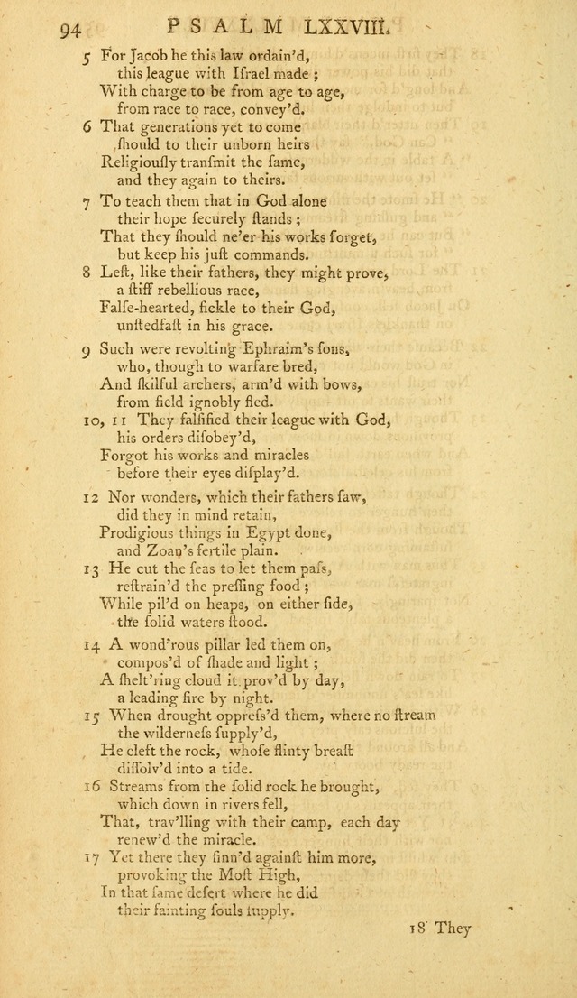 The Whole Book of Psalms: in metre; with hymns suited to the feasts and fasts of the church, and other occasions of public worship page 94