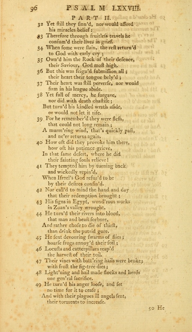 The Whole Book of Psalms: in metre; with hymns suited to the feasts and fasts of the church, and other occasions of public worship page 96