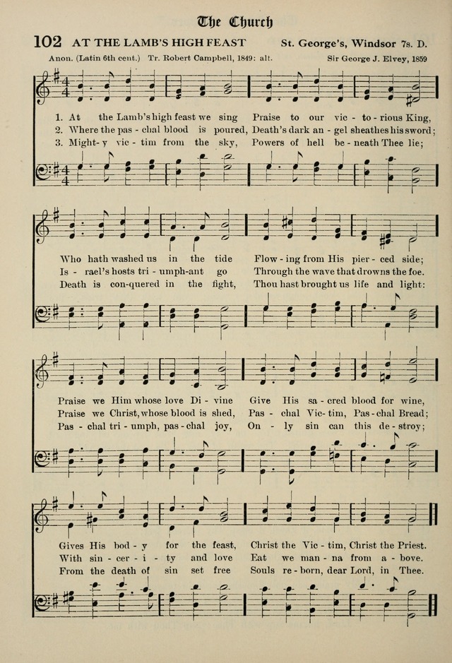 The Westminster Hymnal for congregational and social use and for the Sunday School page 101