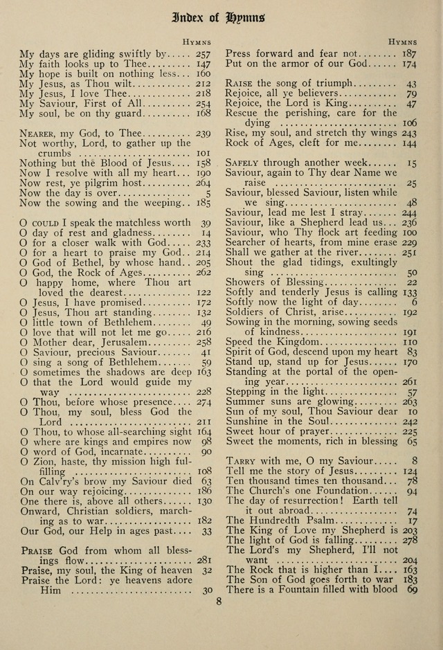 The Westminster Hymnal for congregational and social use and for the Sunday School page 11