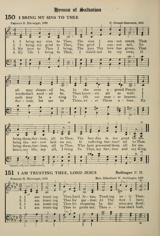 The Westminster Hymnal for congregational and social use and for the Sunday School page 143