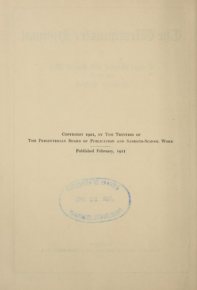 The Westminster Hymnal for congregational and social use and for the Sunday School page 5