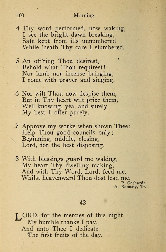 Wartburg Hymnal: for church, school and home page 100