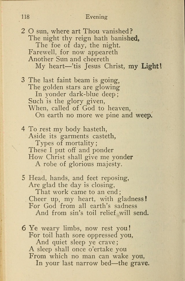 Wartburg Hymnal: for church, school and home page 118