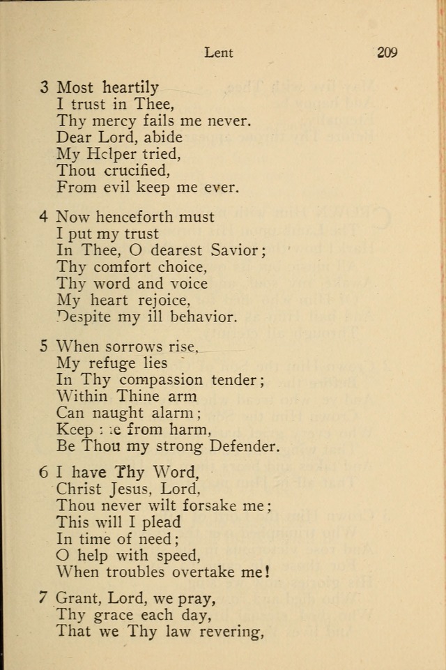 Wartburg Hymnal: for church, school and home page 209