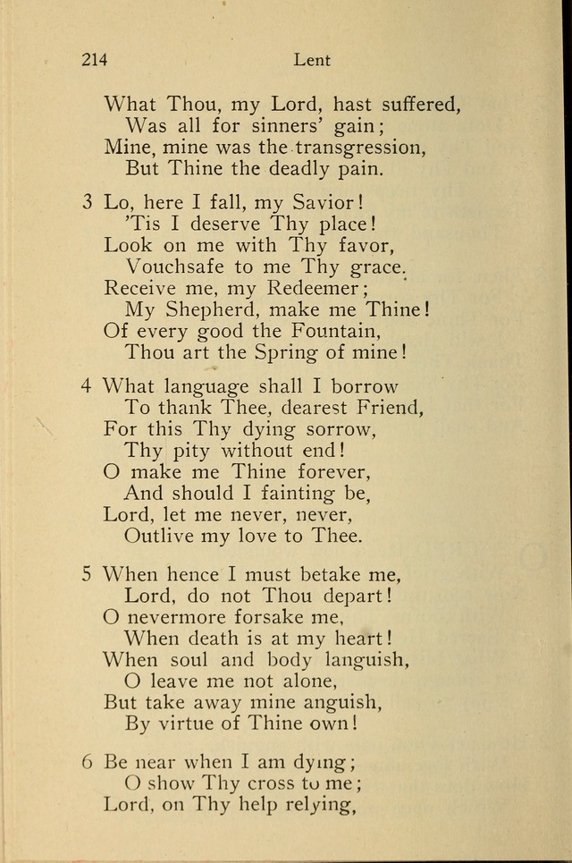 Wartburg Hymnal: for church, school and home page 214