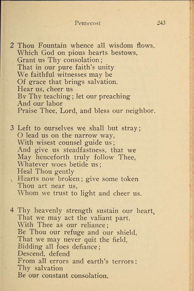 Wartburg Hymnal: for church, school and home page 243