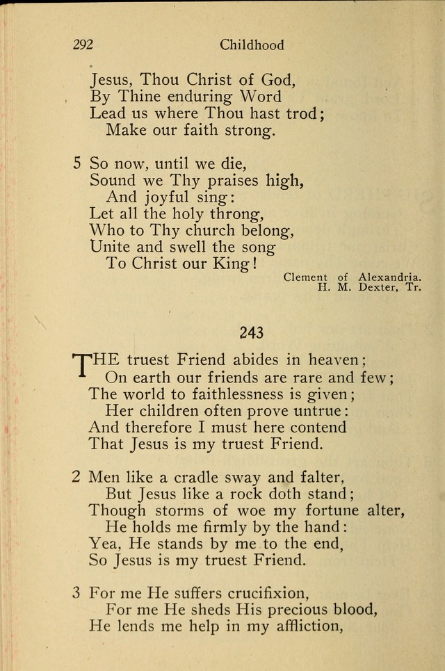 Wartburg Hymnal: for church, school and home page 292